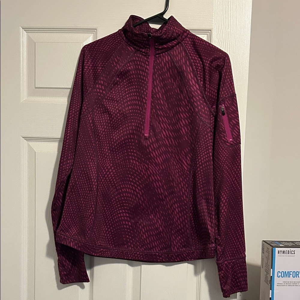 Women's Long Sleeve Maroon Top